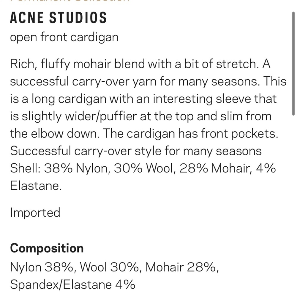 Acne studios Raya Mohair Cardigan - Picture 5 of 8